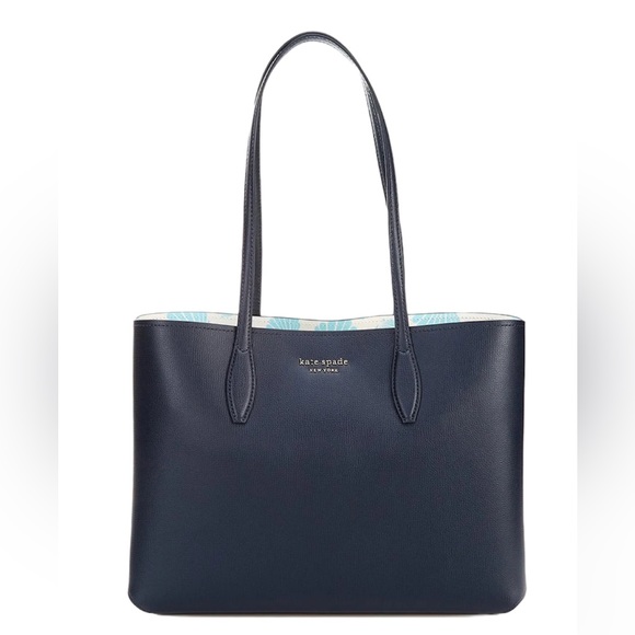 kate spade Handbags - NWT Kate Spade New York All Day Seashell Pop Large Tote Blazer Blue NIP